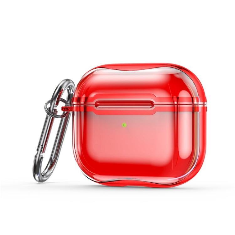 Custodia protettiva TPU trasparente con gancio per AirPods 3