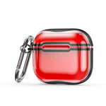 Custodia protettiva TPU trasparente con gancio per AirPods 3