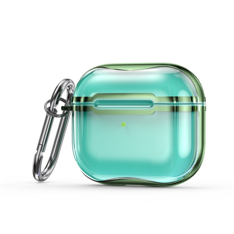 Custodia protettiva TPU trasparente con gancio per AirPods 3