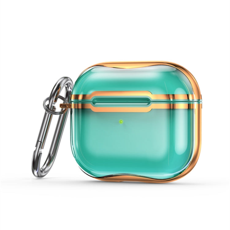 Custodia protettiva TPU trasparente con gancio per AirPods 3