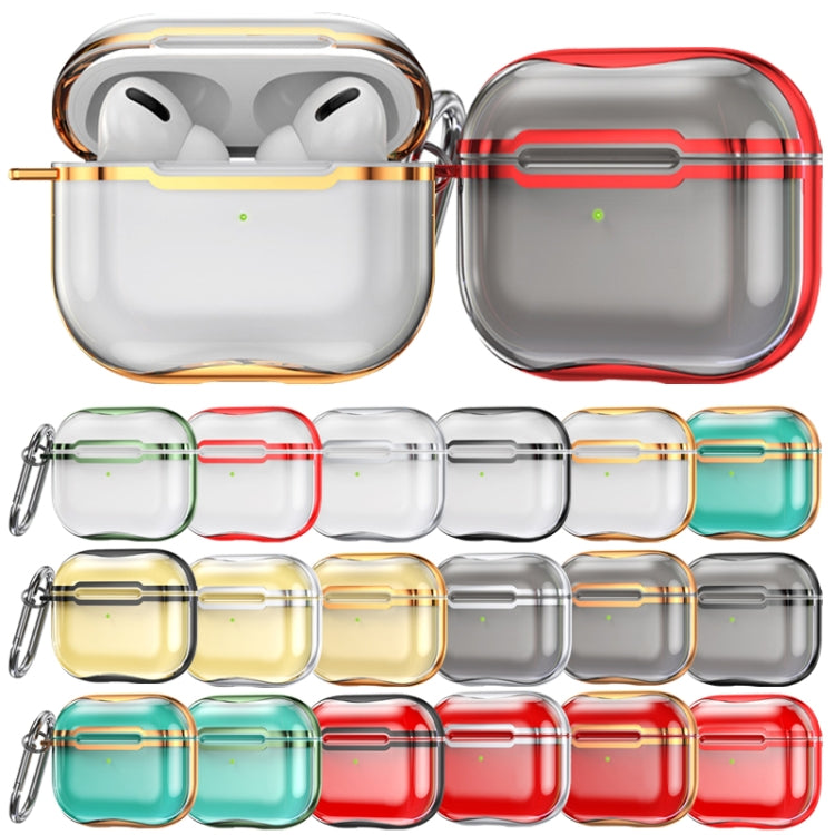 Custodia protettiva TPU trasparente con gancio per AirPods 3