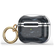 Custodia protettiva per auricolari con cornice galvanica in marmo con gancio, For AirPods 3