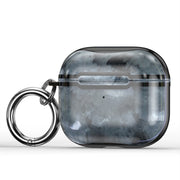Custodia protettiva per auricolari con cornice galvanica in marmo con gancio, For AirPods 3