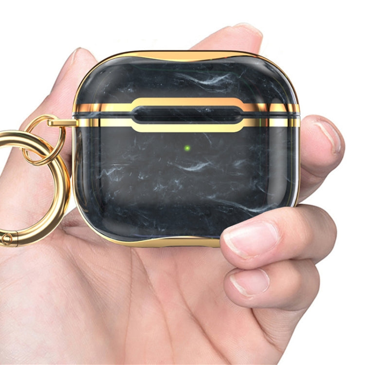 Custodia protettiva marmo con gancio per AirPods 3