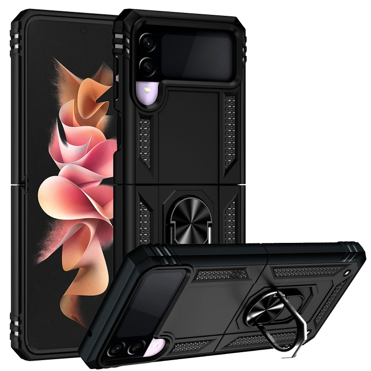 Custodia protettiva pieghevole antiurto in TPU + PC con supporto girevole a 360 gradi, For Samsung Galaxy Z Flip3 5G