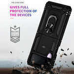 Custodia protettiva pieghevole antiurto in TPU + PC con supporto girevole a 360 gradi, For Samsung Galaxy Z Flip3 5G