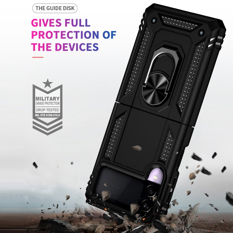 Custodia protettiva pieghevole antiurto in TPU + PC con supporto girevole a 360 gradi, For Samsung Galaxy Z Flip3 5G