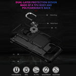 Custodia protettiva pieghevole antiurto in TPU + PC con supporto girevole a 360 gradi, For Samsung Galaxy Z Flip3 5G