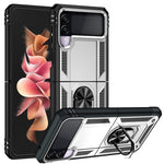 Custodia protettiva pieghevole antiurto in TPU + PC con supporto girevole a 360 gradi, For Samsung Galaxy Z Flip3 5G