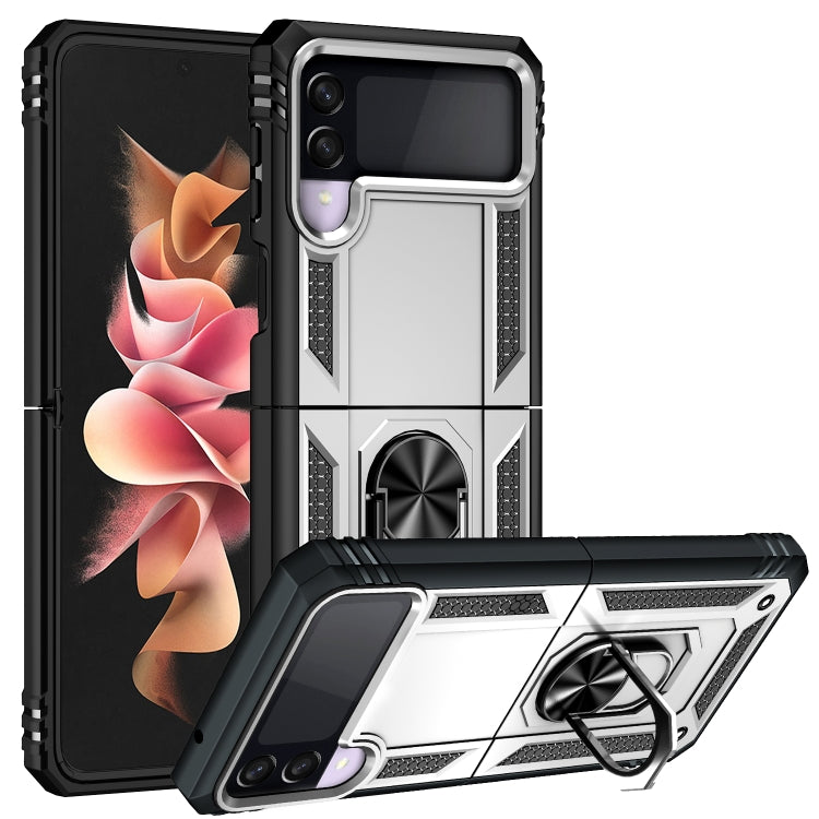 Custodia protettiva pieghevole antiurto in TPU + PC con supporto girevole a 360 gradi, For Samsung Galaxy Z Flip3 5G