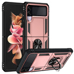 Custodia protettiva pieghevole antiurto in TPU + PC con supporto girevole a 360 gradi, For Samsung Galaxy Z Flip3 5G