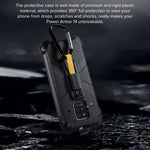 Ulefone Custodia protettiva multifunzionale in TPU + PC con clip posteriore e moschettone, For Ulefone Power Armor 14
