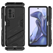 Punk Armor 2 in 1 PC + custodia antiurto in TPU con supporto invisibile, For Xiaomi Mi 11T / 11T Pro