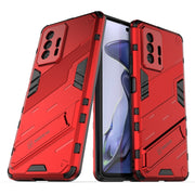 Punk Armor 2 in 1 PC + custodia antiurto in TPU con supporto invisibile, For Xiaomi Mi 11T / 11T Pro