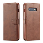 Custodia portafoglio in pelle per Samsung Galaxy S10+