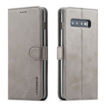 Custodia portafoglio in pelle per Samsung Galaxy S10+