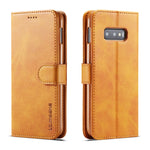 Custodia portafoglio in pelle per Samsung Galaxy S10+