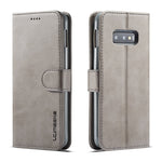 Custodia portafoglio in pelle per Samsung Galaxy S10+