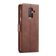 Custodia portafoglio in pelle con slot carte per Galaxy A6 Plus 2