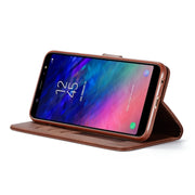 Custodia portafoglio in pelle con slot carte per Galaxy A6 Plus 2