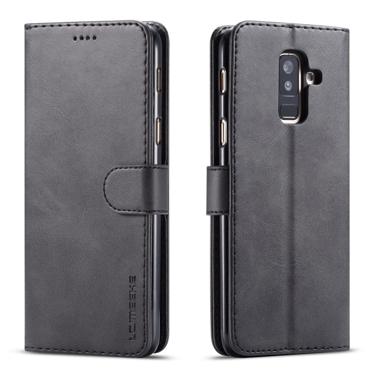 Custodia portafoglio in pelle per Galaxy A6 Plus 2018