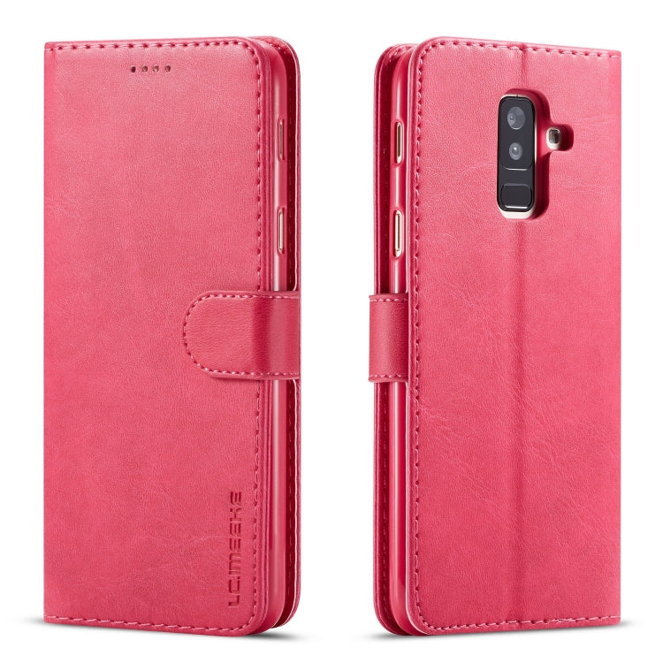 Custodia portafoglio in pelle per Galaxy A6 Plus 2018