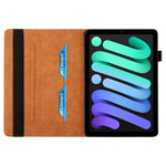 Custodia in pelle per tablet con slot carte e supporto