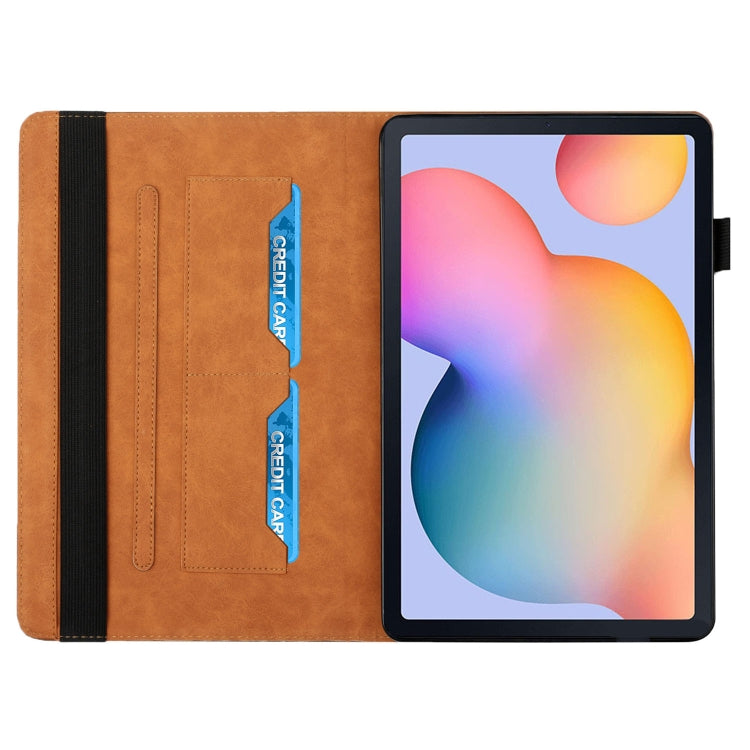 Custodia in pelle per tablet con vibrazione orizzontale Rhombus Skin Feel con slot per schede e supporto, For Samsung Galaxy Tab S6 Lite SM-P610/T615, For Samsung Galaxy Tab A 10.1 2019 T510, For Samsung Galaxy Tab A7 10.4 2020 T500/T505               ...