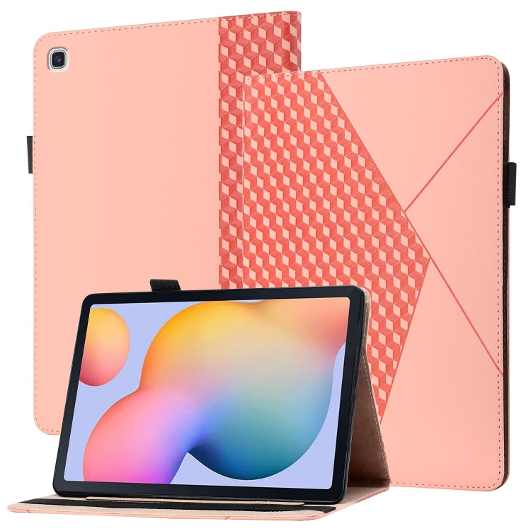 Custodia in pelle per tablet con vibrazione orizzontale Rhombus Skin Feel con slot per schede e supporto, For Samsung Galaxy Tab S6 Lite SM-P610/T615, For Samsung Galaxy Tab A 10.1 2019 T510, For Samsung Galaxy Tab A7 10.4 2020 T500/T505               ...