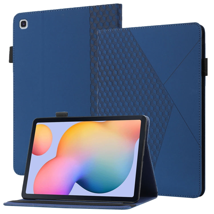 Custodia in pelle per tablet con vibrazione orizzontale Rhombus Skin Feel con slot per schede e supporto, For Samsung Galaxy Tab S6 Lite SM-P610/T615, For Samsung Galaxy Tab A 10.1 2019 T510, For Samsung Galaxy Tab A7 10.4 2020 T500/T505               ...