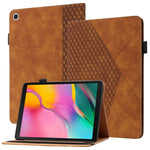 Custodia in pelle per tablet con vibrazione orizzontale Rhombus Skin Feel con slot per schede e supporto, For Samsung Galaxy Tab S6 Lite SM-P610/T615, For Samsung Galaxy Tab A 10.1 2019 T510, For Samsung Galaxy Tab A7 10.4 2020 T500/T505               ...