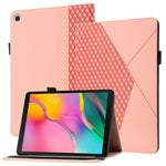 Custodia in pelle per tablet con vibrazione orizzontale Rhombus Skin Feel con slot per schede e supporto, For Samsung Galaxy Tab S6 Lite SM-P610/T615, For Samsung Galaxy Tab A 10.1 2019 T510, For Samsung Galaxy Tab A7 10.4 2020 T500/T505               ...