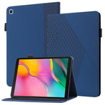 Custodia in pelle per tablet con vibrazione orizzontale Rhombus Skin Feel con slot per schede e supporto, For Samsung Galaxy Tab S6 Lite SM-P610/T615, For Samsung Galaxy Tab A 10.1 2019 T510, For Samsung Galaxy Tab A7 10.4 2020 T500/T505               ...