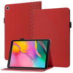 Custodia in pelle per tablet con vibrazione orizzontale Rhombus Skin Feel con slot per schede e supporto, For Samsung Galaxy Tab S6 Lite SM-P610/T615, For Samsung Galaxy Tab A 10.1 2019 T510, For Samsung Galaxy Tab A7 10.4 2020 T500/T505               ...
