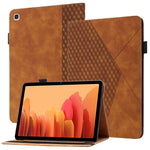 Custodia in pelle per tablet con vibrazione orizzontale Rhombus Skin Feel con slot per schede e supporto, For Samsung Galaxy Tab S6 Lite SM-P610/T615, For Samsung Galaxy Tab A 10.1 2019 T510, For Samsung Galaxy Tab A7 10.4 2020 T500/T505               ...