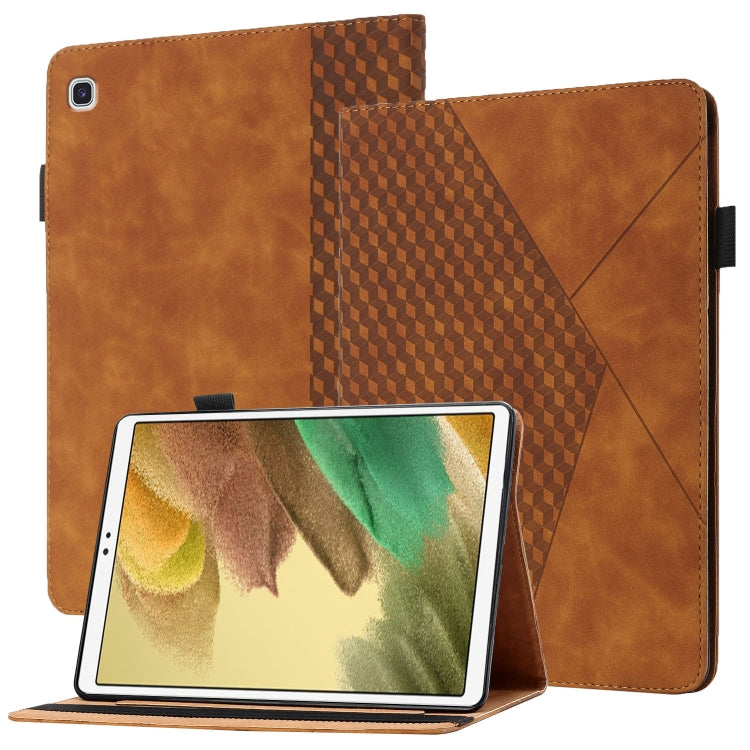 Custodia in pelle per tablet con vibrazione orizzontale Rhombus Skin Feel con slot per schede e supporto, For Samsung Galaxy Tab S6 Lite SM-P610/T615, For Samsung Galaxy Tab A 10.1 2019 T510, For Samsung Galaxy Tab A7 10.4 2020 T500/T505               ...