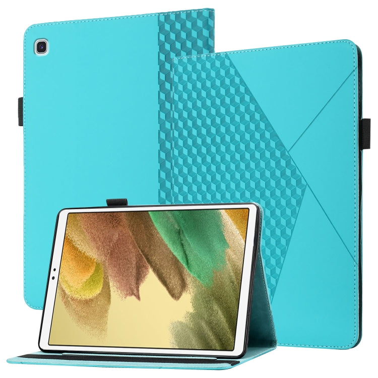 Custodia in pelle per tablet con vibrazione orizzontale Rhombus Skin Feel con slot per schede e supporto, For Samsung Galaxy Tab S6 Lite SM-P610/T615, For Samsung Galaxy Tab A 10.1 2019 T510, For Samsung Galaxy Tab A7 10.4 2020 T500/T505               ...