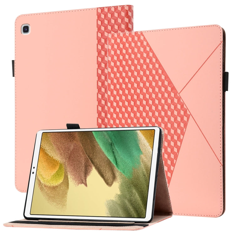 Custodia in pelle per tablet con vibrazione orizzontale Rhombus Skin Feel con slot per schede e supporto, For Samsung Galaxy Tab S6 Lite SM-P610/T615, For Samsung Galaxy Tab A 10.1 2019 T510, For Samsung Galaxy Tab A7 10.4 2020 T500/T505               ...