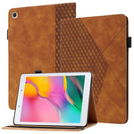 Custodia in pelle per tablet con vibrazione orizzontale Rhombus Skin Feel con slot per schede e supporto, For Samsung Tab A 8.0 2019 T290/T295/T297