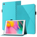 Custodia in pelle per tablet con vibrazione orizzontale Rhombus Skin Feel con slot per schede e supporto, For Samsung Tab A 8.0 2019 T290/T295/T297