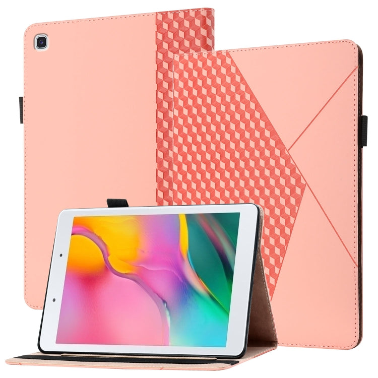 Custodia in pelle per tablet con vibrazione orizzontale Rhombus Skin Feel con slot per schede e supporto, For Samsung Tab A 8.0 2019 T290/T295/T297
