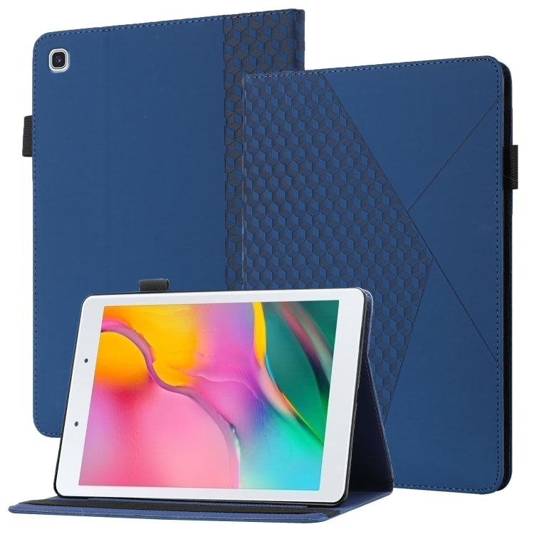 Custodia in pelle per tablet con vibrazione orizzontale Rhombus Skin Feel con slot per schede e supporto, For Samsung Tab A 8.0 2019 T290/T295/T297