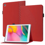 Custodia in pelle per tablet con vibrazione orizzontale Rhombus Skin Feel con slot per schede e supporto, For Samsung Tab A 8.0 2019 T290/T295/T297