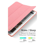 Custodia per tablet DUX DUCIS serie Domo con vibrazione orizzontale magnetica in TPU + pelle PU con supporto a tre pieghe e slot per penna, For iPad Pro 12.9 inch 2017