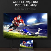 Cavo adattatore intrecciato HDMI 2.0 maschio a HDMI 2.0 maschio 4K Ultra-HD, 1m, 1.5m, 2m, 3m, 5m, 6m, 8m, 10m, 12m, 15m, 18m, 20m