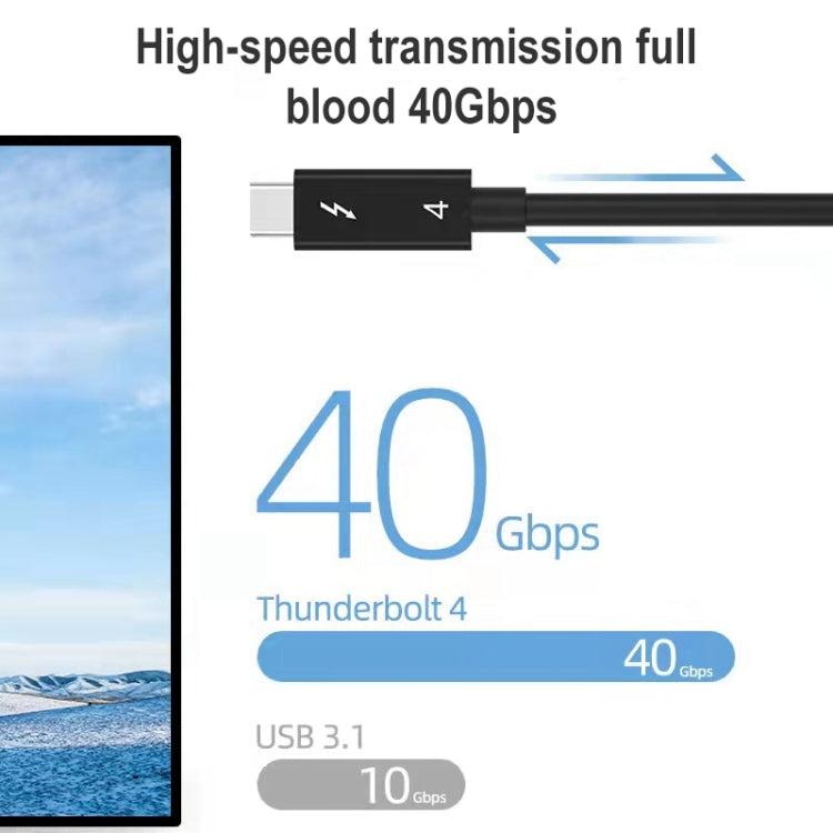 Cavo USB-C maschio a USB-C maschio Thunderbolt 4 1m
