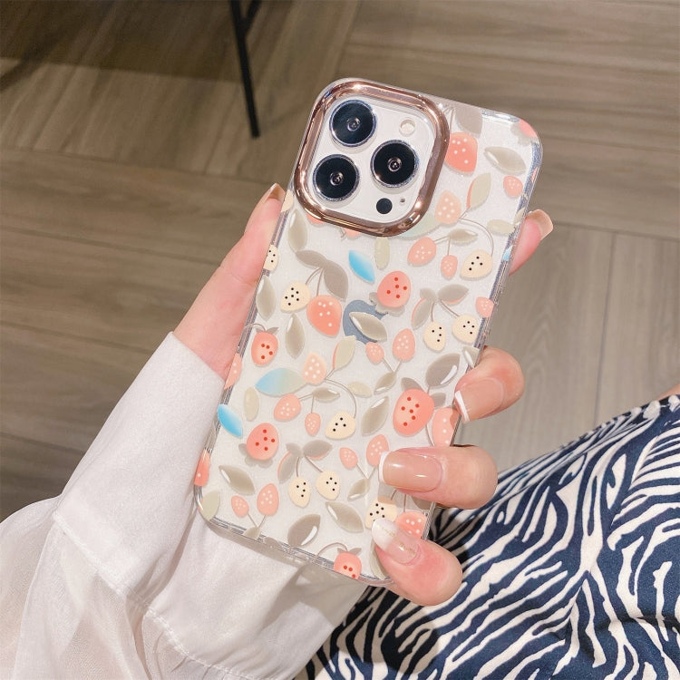 Custodia TPU glitterata con fiore per iPhone 11 Pro Max