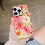 Custodia TPU glitterata con fiore per iPhone 11 Pro Max