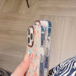 Custodia TPU glitterata con fiore per iPhone 11 Pro Max