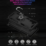 Custodia protettiva antiurto in TPU + PC con supporto girevole a 360 gradi, For Samsung Galaxy A13 5G